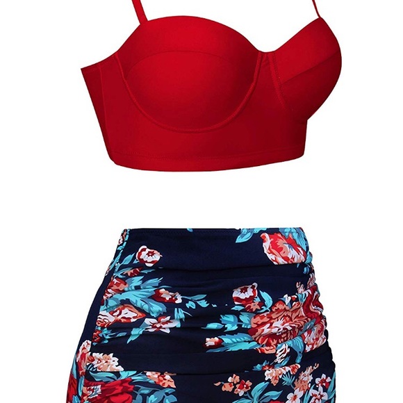 NEW Retro Vintage 2pc Swimsuit - Picture 4 of 6